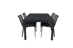 Marbella Table 160/240 - Black/Black+Dallas Dining Chair_4