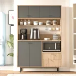 Mitmeotstarbeline kapp, Hanah Home, tamm Antratsiit, 120 x 180 x 35,5