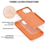 "Soft Silicone Case iPhone 12 Mini" Orange