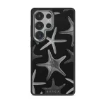 Midnight Ocean - Samsung Galaxy S25 Ultra Case, Elite Dark (Magnetic) / Silver
