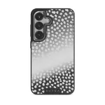 Night Sky - Dotted Samsung Galaxy S25 Case, Elite Mirror Dark (Magnetic) / Silver