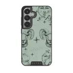 Aries - Samsung Galaxy S25 Case, Elite Dark (Magnetic) / Silver / Turquoise