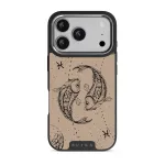 Pisces - iPhone 17 Pro Case, Elite Dark (MagSafe) / Silver / Beige