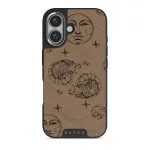 Capricorn - iPhone 16 Plus Case, Elite Dark (MagSafe) / Silver / Beige