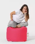 Pouf Hanah Home Square, roosa, 45 x 45 x 45