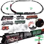 Electric railway train 185x99cm smokes steam sound effect RC0622