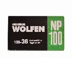 "Orwo lindi Wolfen NP100 must-valge 135-36".