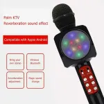 WS-1816 16W karaoke BT microphone with LED 360 Black
