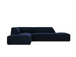 Velvet Modular Left Corner Sofa, "Siena", 4 Seats, 273x180x69 Made in Europe