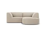 Velvet Modular Right Corner Sofa, "Siena", 3 Seats, 186x180x69 Made in Europe