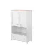 Kummut LUNA LN11BR, valge/roosa
