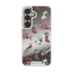 Merry Kitty - Samsung Galaxy S25 Case, Elite Mirror Light (Magnetic) / Gold