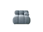 Velvet Chaise Longue Right, "Bellis", 1 Seat, 94x155x70 Made in Europe