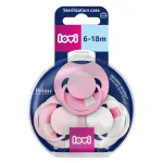 LOVI Prime silikoonist d&uuml;naamiline lutt, Peony Pink, 6&ndash;18 kuud, 3 tk, 34/455