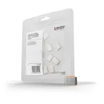Lindy 40440 pistikupesa blokeerija C-t&uuml;&uuml;pi USB-pistikupesa blokeerija, oranž, akr&uuml;&uuml;lnitriil-butadieen-st&uuml;reen (ABS), 10 tk