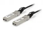 LevelOne DAC-0103 &bdquo;InfiniBand&ldquo; v&otilde;i kiudoptiline kaabel, 3 m, SFP+, must, roostevaba teras