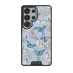 Give Me Butterflies - Samsung Galaxy S25 Ultra Case, Elite Dark (Magnetic) / Silver