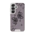 Gemini - Samsung Galaxy S25 Plus Case, Elite Light (Magnetic) / Silver / Purple