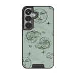 Capricorn - Samsung Galaxy S25 Plus Case, Elite Dark (Magnetic) / Silver / Turquoise