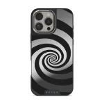 Rabbit Hole - iPhone 16 Pro Max Case, Elite Mirror Dark (MagSafe) / Silver