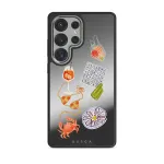 Seaside Muse - Samsung Galaxy S25 Ultra Case, Elite Mirror Dark (Magnetic) / Silver
