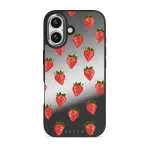 Strawberry Girl - iPhone 17 Case, Elite Mirror Dark (MagSafe) / Silver