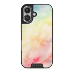 New Flame - Rainbow iPhone 16 Case, Elite Dark (MagSafe) / Silver