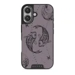 Pisces - iPhone 16 Case, Elite Dark (MagSafe) / Silver / Purple