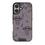 Taurus - iPhone 16 Plus Case, Elite Dark (MagSafe) / Silver / Purple