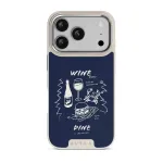 Wine & Dine - iPhone 17 Pro Case, Elite Light (MagSafe) / Silver