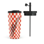 Amor - Travel Mug, 500 ml / Flap & Straw Set