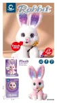 Interactive Bunny with Lights and Sounds Function White