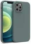 "Soft Silicone Case iPhone 12 Pro Max" Pine Needle Green