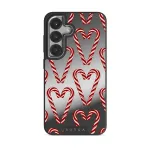 Candy Lane - Samsung Galaxy S25 Case, Elite Mirror Dark (Magnetic) / Silver
