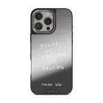 Focus On - iPhone 16 Pro Max Case, Elite Mirror Dark (MagSafe) / Silver