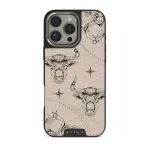 Taurus - iPhone 16 Pro Max Case, Elite Dark (MagSafe) / Silver / Nude
