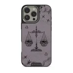Libra - iPhone 16 Pro Case, Elite Dark (MagSafe) / Silver / Purple