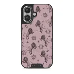 Leo - iPhone 16 Plus Case, Elite Dark (MagSafe) / Silver / Pink