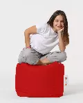 Pouf Hanah Home Square, punane, 45 x 45 x 45
