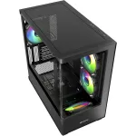 "Sharkoon ELITE SHARK CM100 (must, karastatud klaas x 2)"