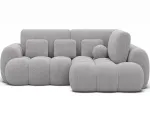 Cozion Corner Sofa Bed with Storage, Grey Chenille, Right-Hand Facing, Modern, Gray