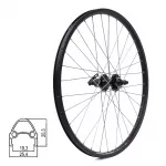 Tagaratas 26" // 6-kruviga ketaspiduritele, 32H, kassett, QR, naelutatud, kaheosaline, alumiinium