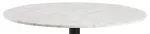 Corby dining table, Top marble white Guangxi, Base steel matt black, &Oslash;105x75 cm