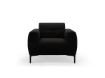 Velvet Armchair, "Lazio", 1 Seat, 87x85x85 Made in Europe