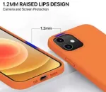 "Soft Silicone Case iPhone 12 Pro Max" Orange