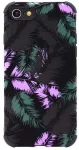 "Leaves Silicone Case Galaxy A72 / A72 5G" Black - Purple