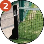 Sodexi pickleballi/padeli alused plaadil, tsingitud teras 80x80 mm