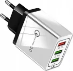 &bdquo;Vega Faston&ldquo; laadija 3 USB-A-pistikupesaga, 2,4 A (25312)