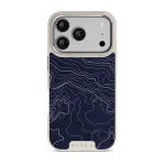 Drifting Shores - Line Art iPhone 17 Pro Case, Elite Light (MagSafe) / Silver