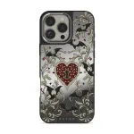 Warded - iPhone 16 Pro Case, Elite Mirror Dark (MagSafe) / Silver